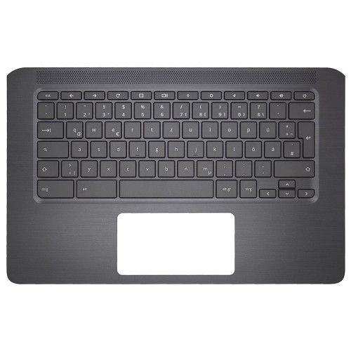 Laptop Palmrest&Keyboard For HP Chromebook 14-CA000 L17093-041 without touchpad no backlit German GR Dark Gray