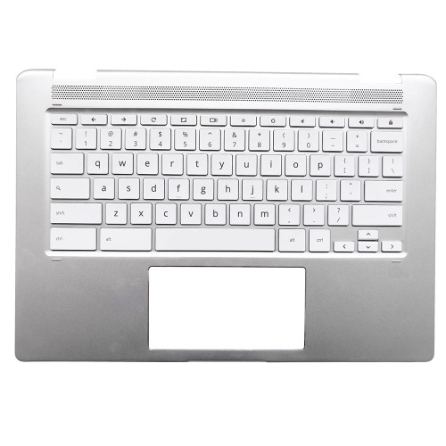 Laptop Palmrest&Keyboard For HP Chromebook X360 14B-CA0000 L73307-001 without backlit United States US Silver