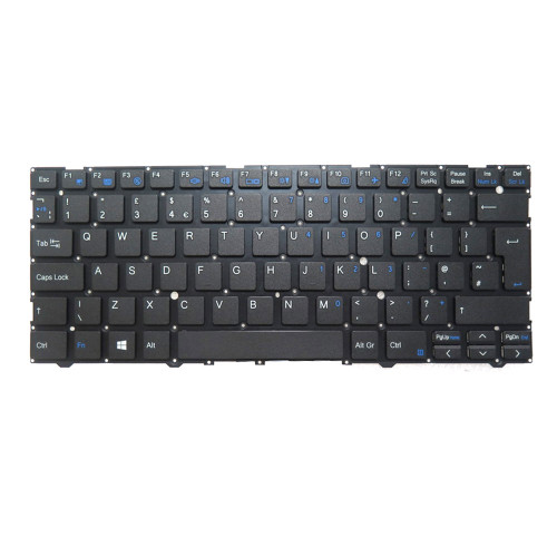 Laptop Keyboard For NovaCustom NL41 United Kingdom UK Black Without Backlit New