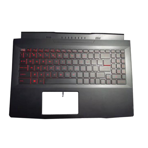 Used Black Laptop PalmRest&US Backlit Keyboard Red Words For MSI Pulse GL66 11U 11UCK 11UDK 11UEK 11UGK 11UGKV English US No Touchpad 95% New