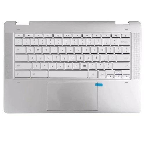 Laptop Palmrest&Keyboard For HP Chromebook X360 14A-CA0000 M15337-001 with white keyboard&backlit United States US Silver