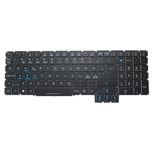 RGB Backlit Laptop Keyboard For ACER Predator Helios 700 PH717-71-92A7 PH717-71-95Q9 PH717-71-984Y Nordic NE ND Colourful Backlit Black New