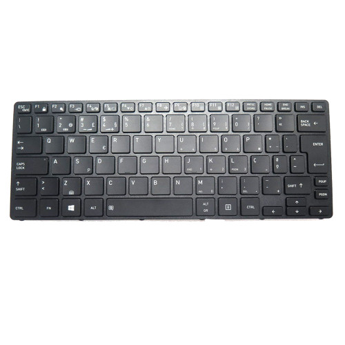 Laptop Keyboard For DynaBook Tecra A30-G Portugal PO Black With Backlit New