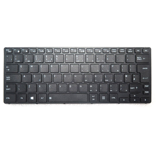 Laptop Keyboard For Dynabook For Tecra A40-G A40-G-19Z A40-G-1A3 A40-G-18X A40-G-133 A40-G-10P United Kingdom UK Black Without Backlit New