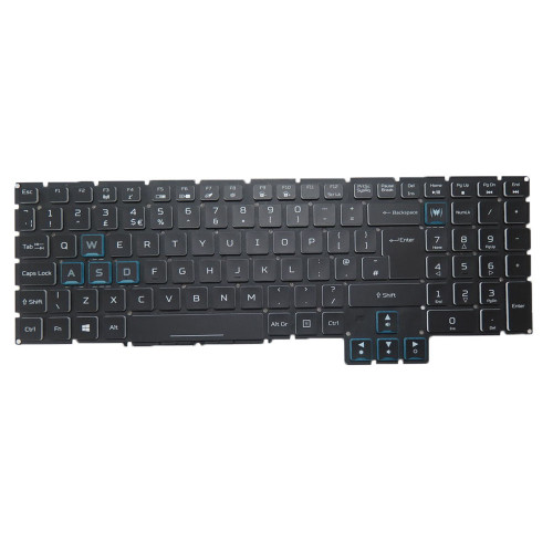 Laptop Backlit Keyboard For NSK-RPABQ 0U EG5P_P91BRL AEZGEE00010 NKI15170DR NK.I15170.DR United Kingdom UK New