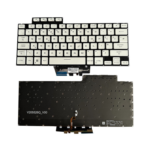 Laptop Keyboard For ASUS Rog Zephyrus G14 GA402X GA402XV GA402XY GA402XZ GA402XU GA402XI United Kingdom UK With Backlit Without Frame White