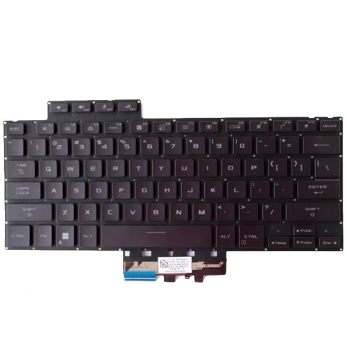 Laptop Keyboard For ASUS Rog Zephyrus G14 GA402N GA402NI GA402NU GA402NV GA402NJ United States US With Backlit Without Frame Purple
