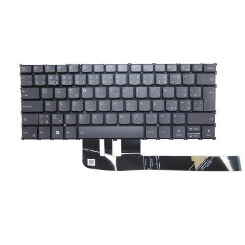 Laptop Keyboard For Lenovo Yoga Slim 7 14Q8X9 83ED Czech CZ With Backlit Gray New