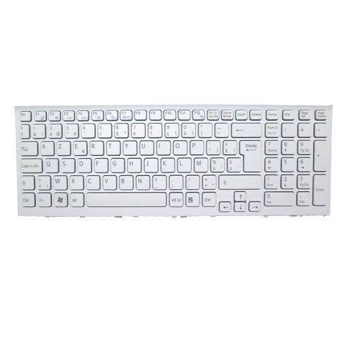 Laptop Keyboard For SONY VPC-EH VPCEH VPCEH2L1R VPCEH2L4E VPCEH2L9E VPCEH2M0E VPCEH2M1E VPCEH2M1R VPCEH2M4E VPCEH2M9E VPCEH2N1E VPCEH2P0E VPCEH2P1E VPCEH2Q1E Belgium BE White With Frame New