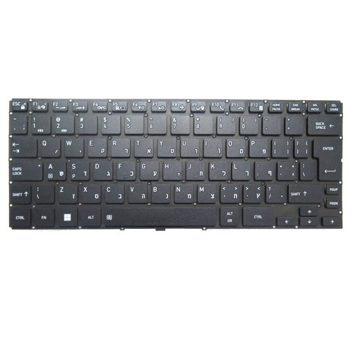 Laptop Keyboard For Dynabook Satellite Pro C40-K Hebrew HB Black New