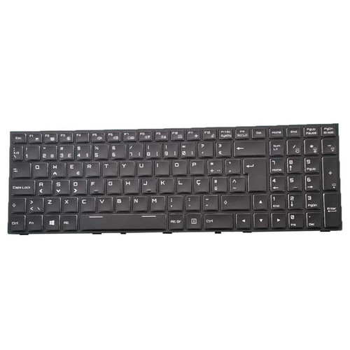 Laptop Backlit Keyboard For MP-13H86POJ430C 6-80-P65SO-150-1 Portugal PO With Black Frame New