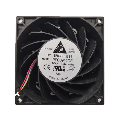 Cooling Fan For DELTA PFC0912DE-8E63 DC12V 4.32A 4lines New