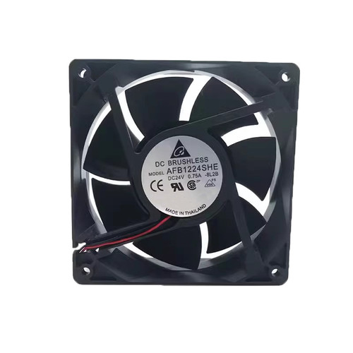Cooling Fan For DELTA AFB1224SHE-8L28 DC24V 0.75A 2lines New