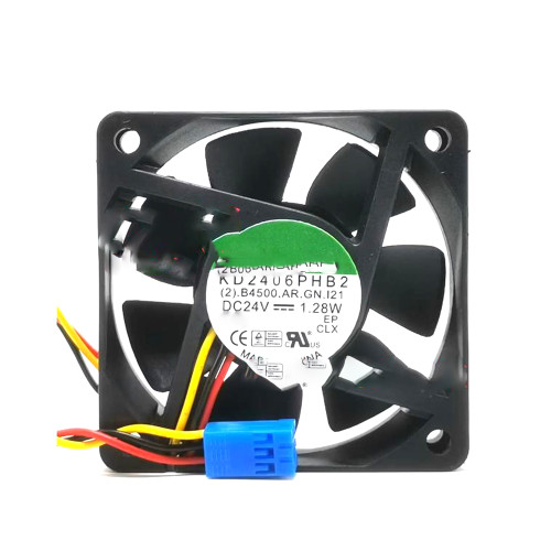 Cooling Fan For SUNON KD2406PHB2 DC24V 1.28W 6CM 3PIN New