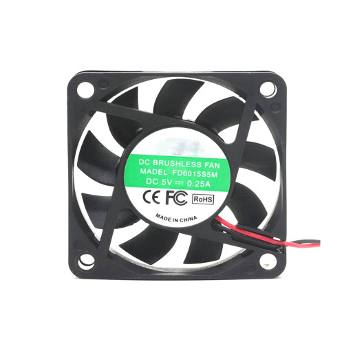 Cooling Fan For FWDZ FD6015S5M DC5V 0.25A 6CM 2PIN New