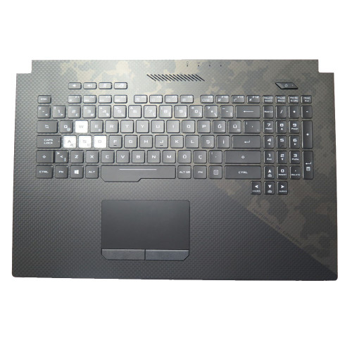 Laptop PalmRest&keyboard For ASUS ROG Strix SCAR II GL704G GL704GS Black Top Case Backlit Black Turkish TR Keyboard