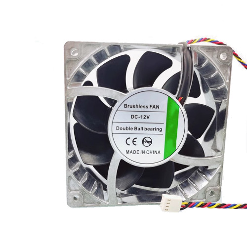 Cooling Fan For JIESAMMY 12038 120*120*38mm Double Ball bearing Aluminum shell version DC12V 1.44A 4Lines 4Pin New