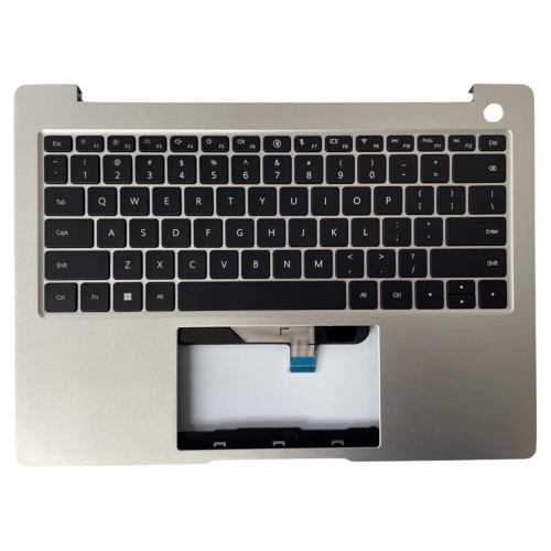 Laptop PalmRest&keyboard For HUAWEI Matebook 14s 2023 HKFG-X HKFG-16 HKFG-32 HKG-X HKG-W7611T Silver Top Case With Backlit United States US Black Keyboard