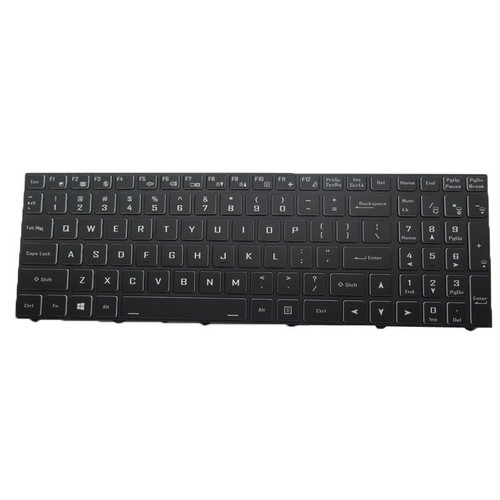 Laptop Backlit Keyboard CVM19N23USJ4301 6-80-NH50A0-011-1 English US Black Frame New