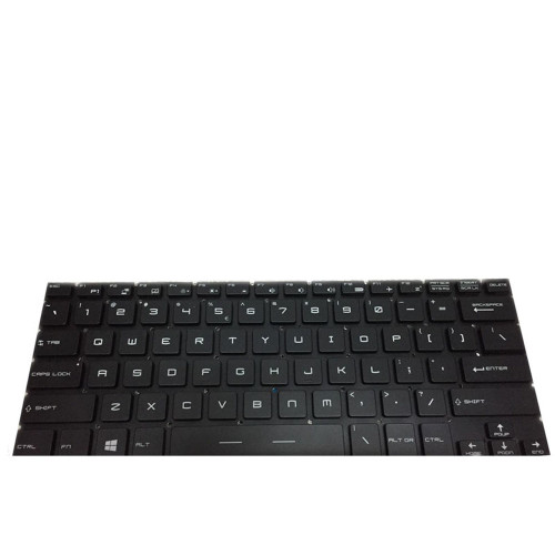 Laptop With Backlit Keyboard For MSI GS40 6QE 6QD GS43VR 6RE 7RE GS30 2M 2M16SR2 2MDE16SR5 GS32 6QE 7QE MS-14A1 MS-14A2 MS-14A3 HMB3709SMA-US English US Black Without Frame New