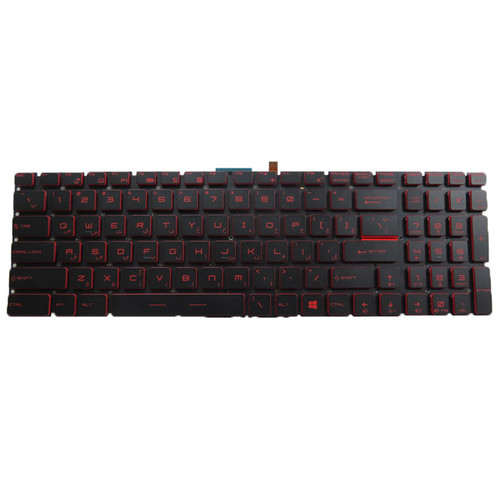 Laptop Red Backlit Keyboard For MSI Alpha 15 A3DC A3DD A4DE Farsi FS Red New