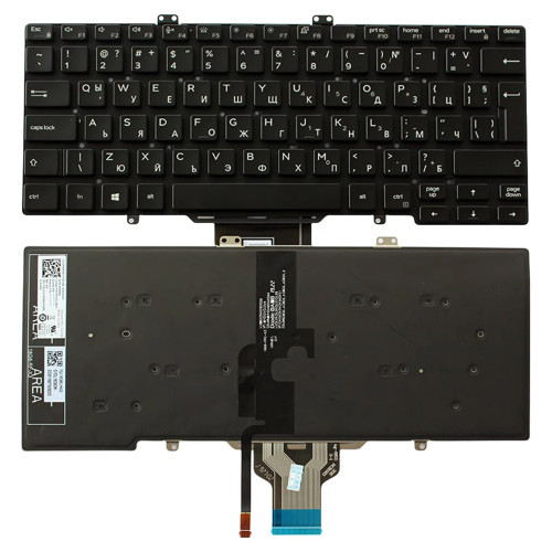 Laptop Keyboard For DELL Latitude 7400 (Not Compatible With 2-in-1) Bulgaria BG Black With Backlit New
