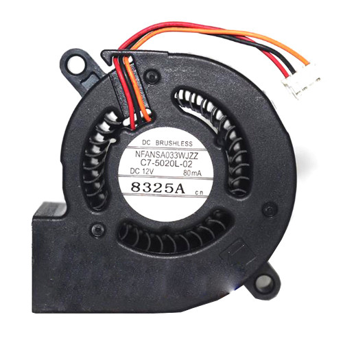 Projector Fan For Toshiba C7-5020L-02 DC12V 80MA 4PIN 3Lines Used