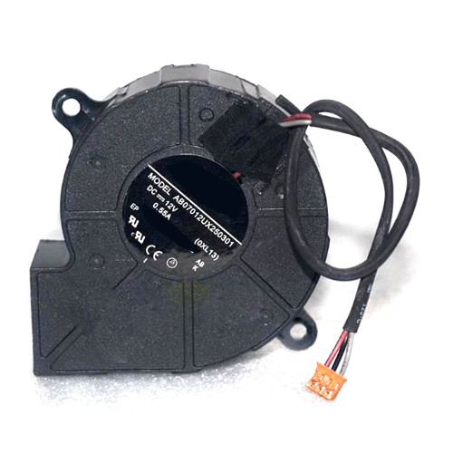 Fan AB07012UX250301 DC12V 0.55A 3PIN 3Lines New