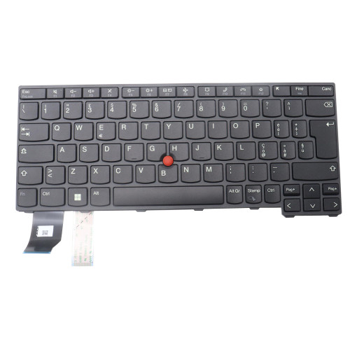 Laptop Keyboard For Lenovo ThinkPad X13 Gen 3 L13 Gen 3 L13 Gen 4 L13 Gen 5 L13 Yoga Gen 3 L13 Yoga Gen 4 L13 2-in-1 Gen 5 5N21H76768 5N21H77133 5N21H76980 Italy IT Non Backlit Black New
