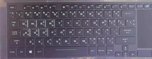 Laptop PalmRest&keyboard For ASUS GX501GI GX501VI GX501VIK 90NR00A1-R31TI0 Black Top Cover Black With Backlit Thailand TI keyboard