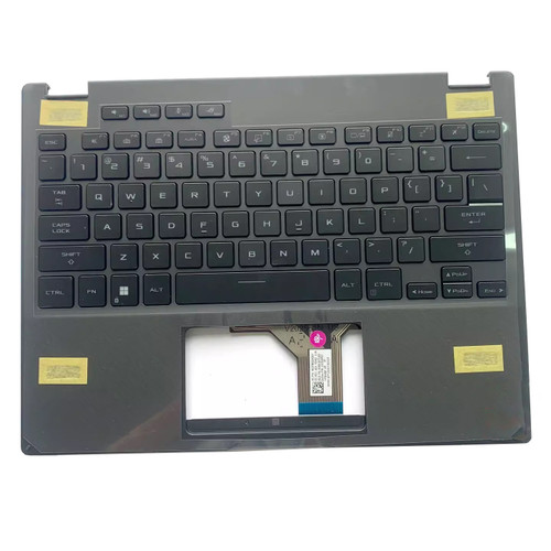 Laptop PalmRest&keyboard For ASUS Rog Flow X13 GV301R GV301RA GV301RC GV301RE Black TOP Case With Backlit United States US Black keyboard