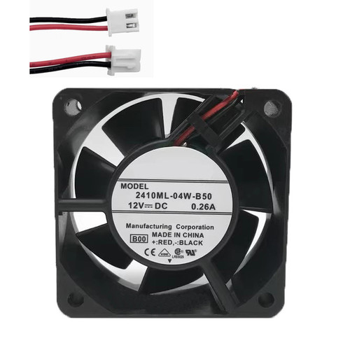 Cooling Fan For NMB 2410ML-04W-B50 60*60*25MM DC12V 0.26A 2ines New