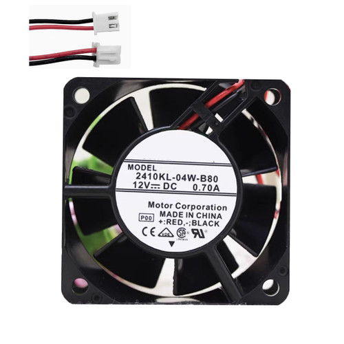 Cooling Fan For NMB 2410ML-04W-B80 60*60*25MM DC12V 0.70A 2ines New