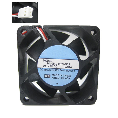 Cooling Fan For NMB 2410ML-05W-B39 60*60*25MM DC24V 0.10A 3lines New