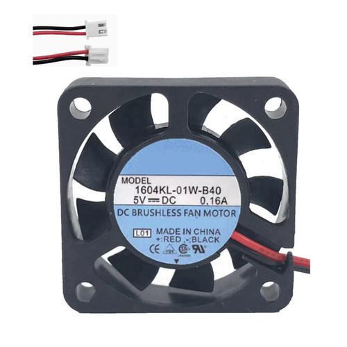 Cooling Fan For NMB 1604KL-01W-B40 40*40*10MM DC5V 0.16A 2lines New