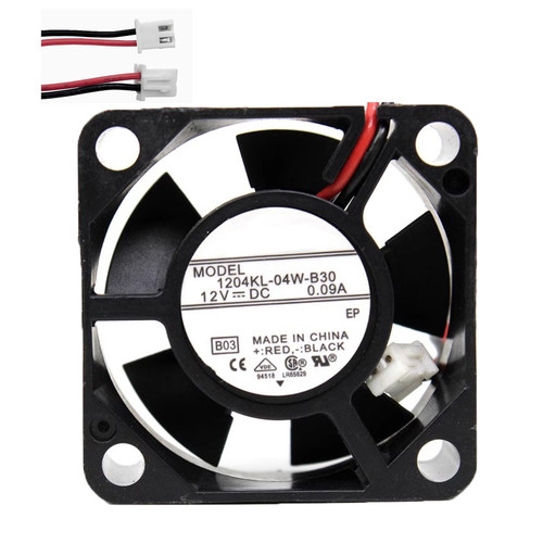 Cooling Fan For NMB 1204KL-04W-B30 30*30*10MM DC12V 0.09A 2ines New