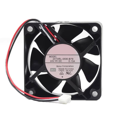 Cooling Fan For NMB 2410RL-05W-B79 60*60*25MM DC24V 0.13A 3ines New