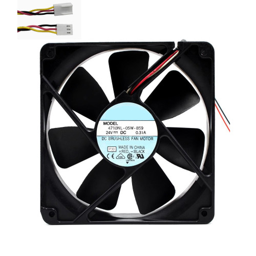 Cooling Fan For NMB 4710NL-05W-B59 120*120*25MM DC24V 0.31A 3ines New