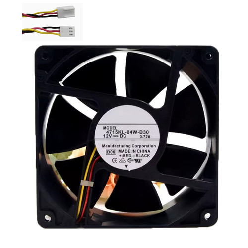 Cooling Fan For NMB 4715KL-04W-B30 120*120*38MM DC12V 0.72A 3ines New