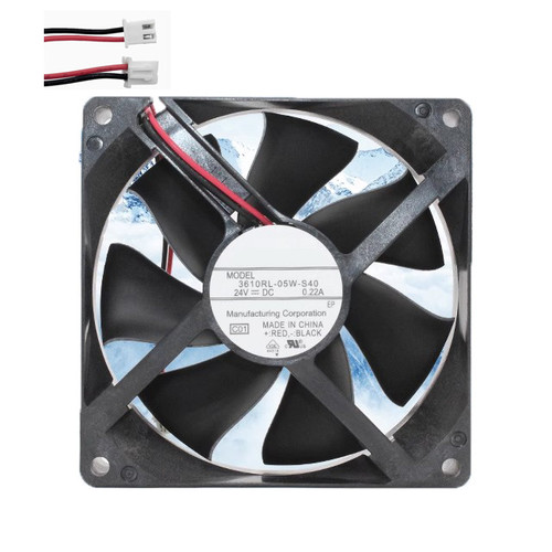Cooling Fan For NMB 3610RL-05W-S40 90*90*25MM DC24V 0.22A 2ines New