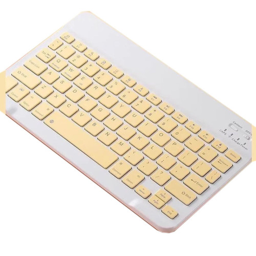 Yellow Tablet bluetooth keyboard universal wireless portable mini external keyboard For ADVEPRO S24 Ultra 11.6" 2sim New