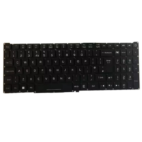 Laptop RGB Backlit Keyboard For ACER Predator Helios 16 PH16-71-74UU NH.QJQAA.001 United Kingdom UK/GB Black Colourful Backlit New