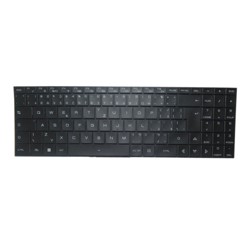 Laptop Keyboard For BTO X?BOOK 15X1083 V2 X-BOOK 15X1083 V2 Czech CZ With Backlit Black No Frame New