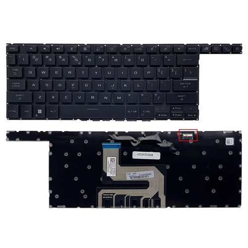 Laptop Keyboard For ASUS ROG Zephyrus Duo GX650P GX650PY GX650PZ GX650PI GX650PV United States US Black Without Frame With Backlit