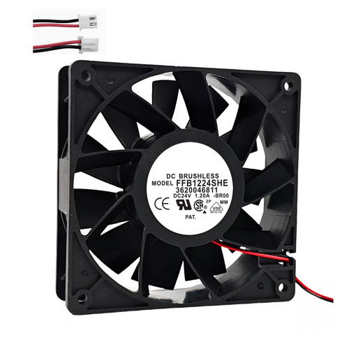 Cooling Fan For DELTA FFB1224EHE-BR00 3620046811 120*120*38MM DC24V 1.20A 3lines New