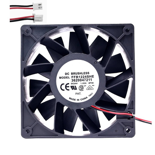Cooling Fan For DELTA FFB1224SHE-8F40 3620047211 120*120*38MM DC24V 1.20A 2lines New