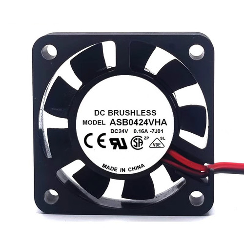 Cooling Fan For DELTA ASB0424VHA-7J01 25*25*10MM DC24V 0.16A 2lines New