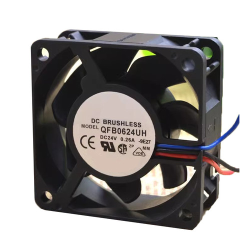 Cooling Fan For DELTA QFR0624UH-9E27 60*60*25MM DC24V 0.26A 3lines New