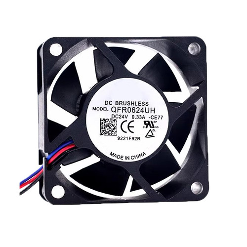 Cooling Fan For DELTA QFR0624UH-CE77 60*60*25MM DC24V 0.33A 3lines New