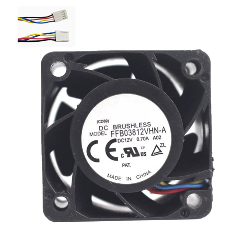 Cooling Fan For DELTA FFB03812VHN-A A02 40*40*28MM DC12V 0.70A 4lines New